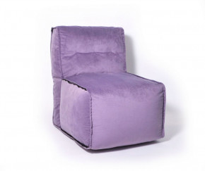 Прямое модульное бескаркасное кресло Комфорт (Фиолет велюр) в Ушье - ushya.germes-mebel.ru | фото